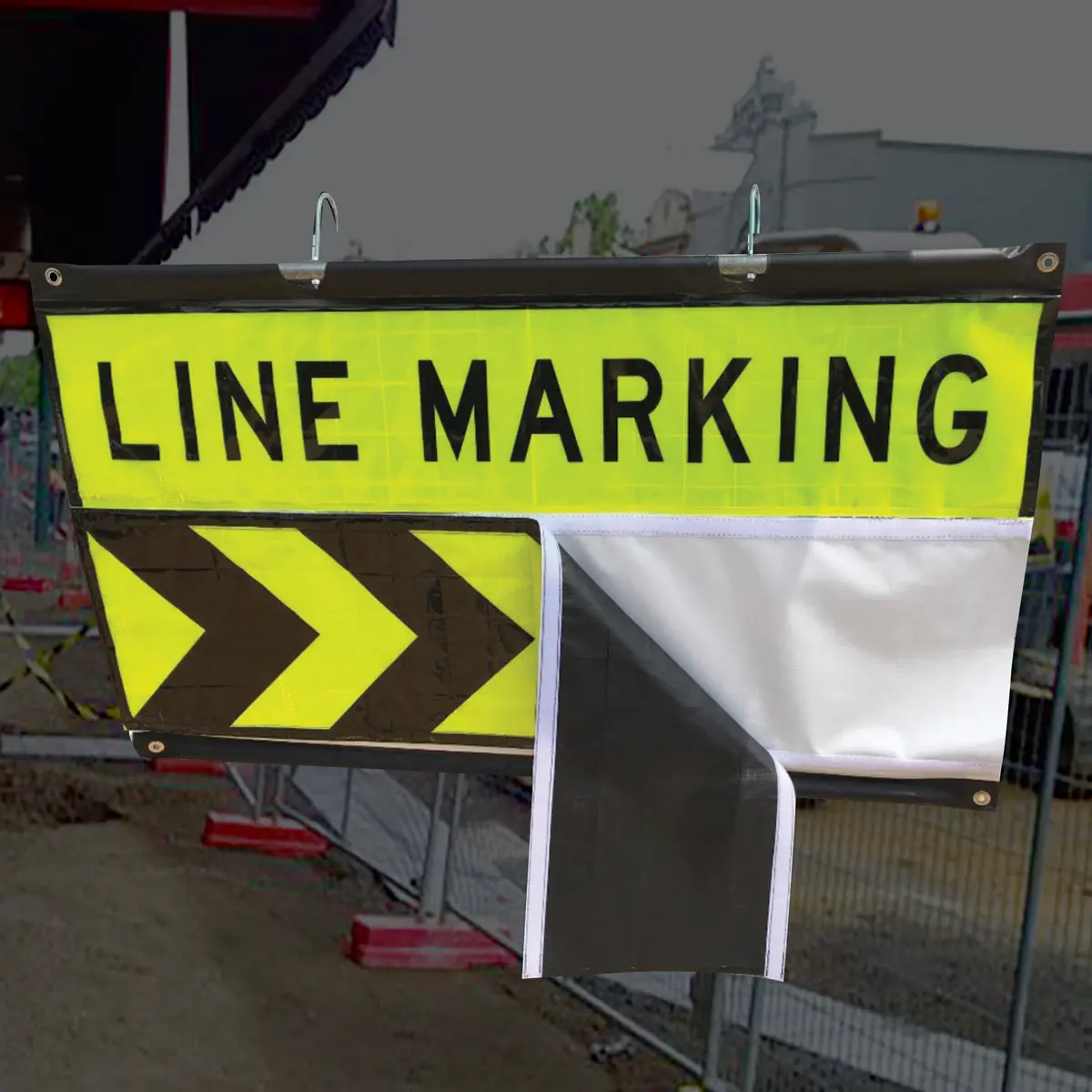 Marking Roll Up Changing Panel Sign